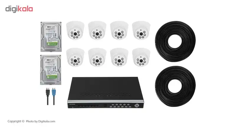 سیستم امنیتی مدار بسته آنالوگ هایک ویژن مدل DS-7208HWI-SH- 8DOM