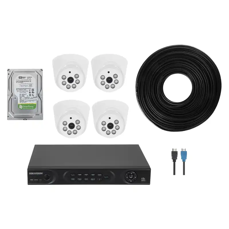 سیستم امنیتی مدار بسته آنالوگ هایک ویژن مدل DS-7204HWI-SH- 4DOM