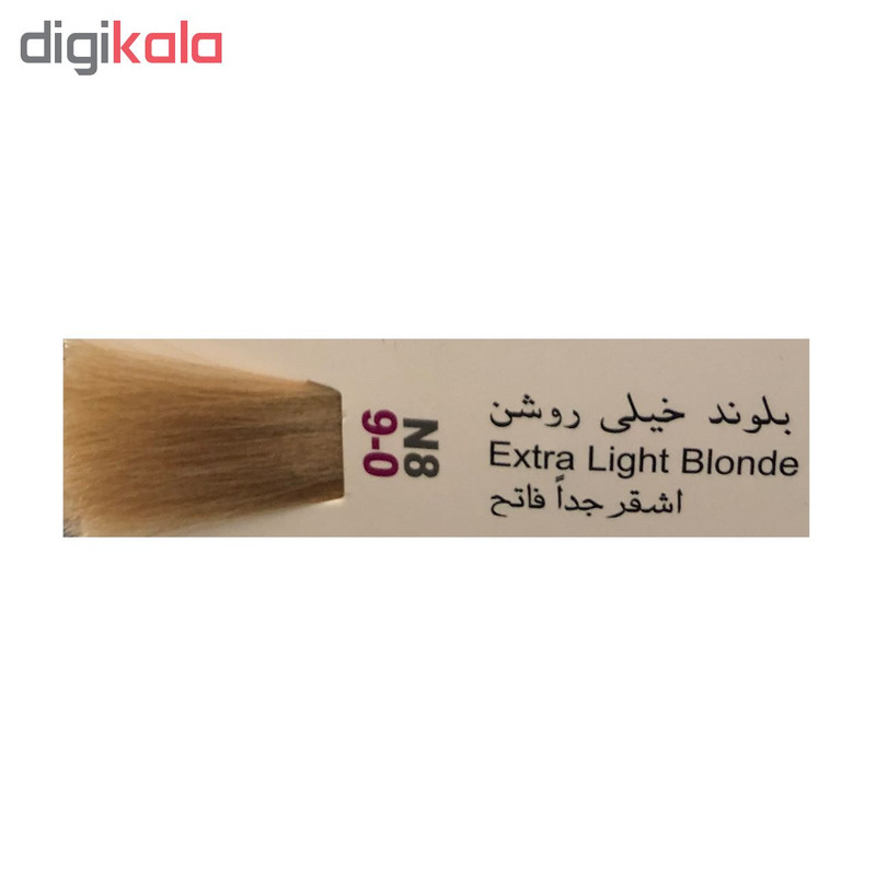 رنگ مو پادینا شماره N8-9-0 حجم 100 میلی لیتر رنگ بلوند خیلی روشن