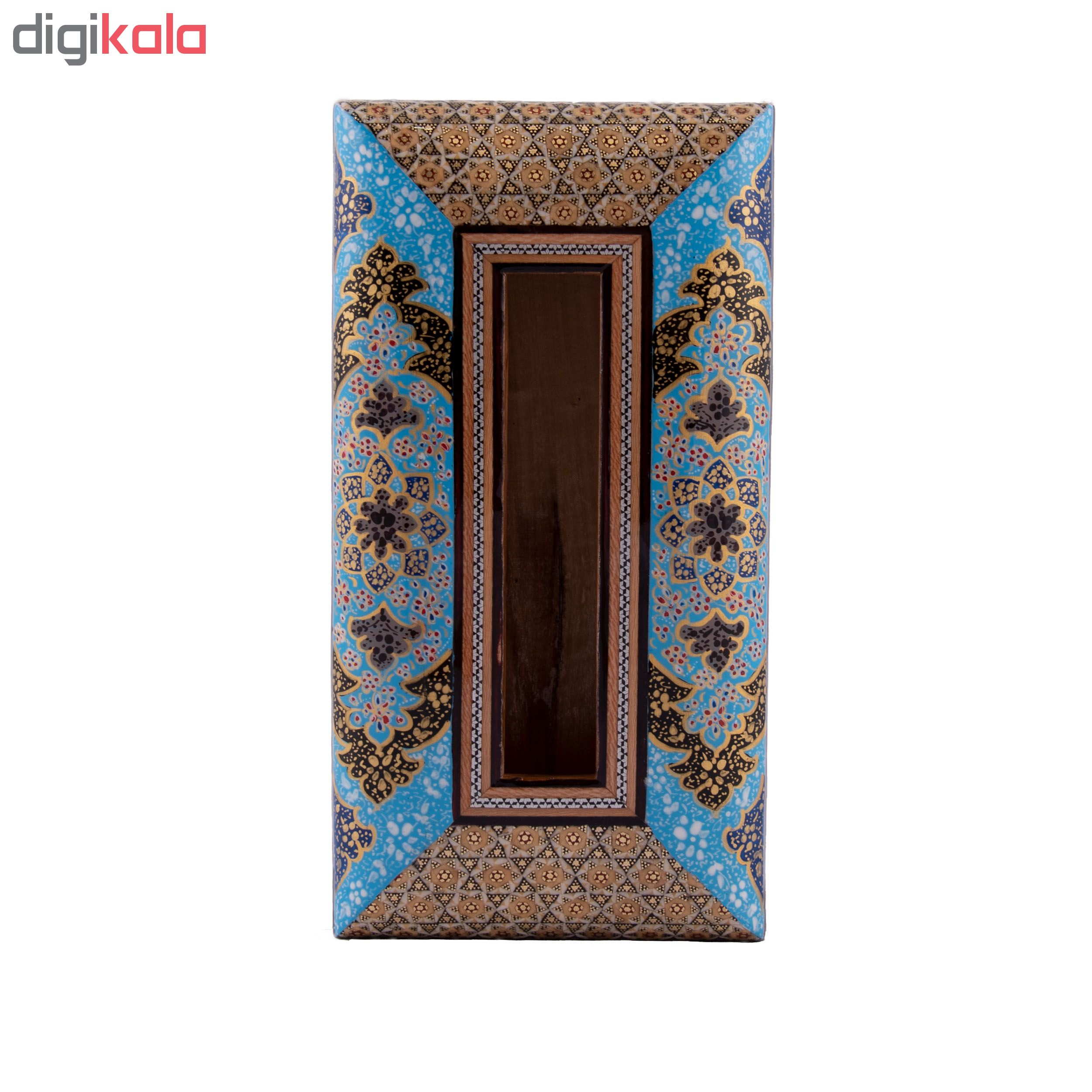 جعبه دستمال کاغذی خاتم کاری کروبی مدل k80