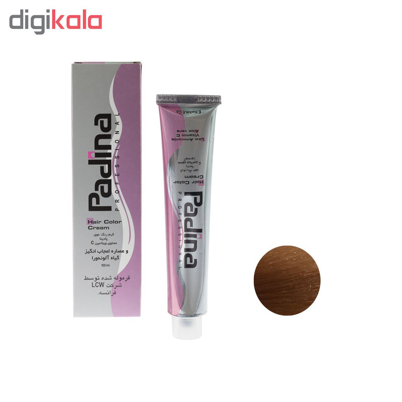 رنگ مو پادینا شماره Ns6-7-47 حجم 100 میلی لیتر رنگ کاراملی