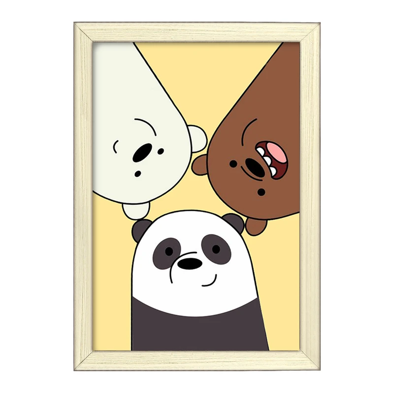 تابلو خندالو طرح انیمیشن سه خرس کله پوک کد 27628