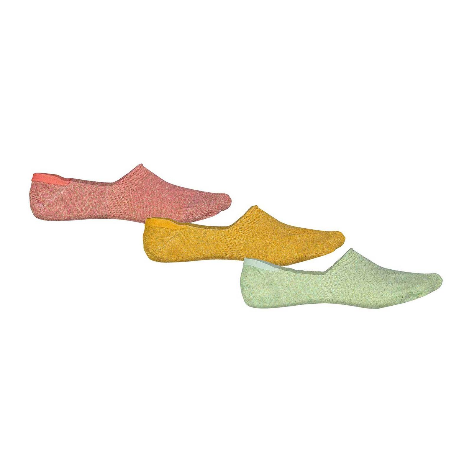جوراب بدون ساق زنانه بسته 3 عددی - مانگو - زرد/نارنجی/سبز - 1