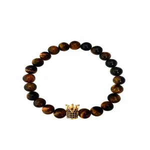 دستبند مردانه  طرح چشم ببر کد 31