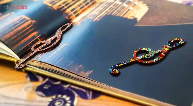 نشانگر کتاب لوکسینو مدل نت موسیقی کد FP_1 بسته 2 عددی