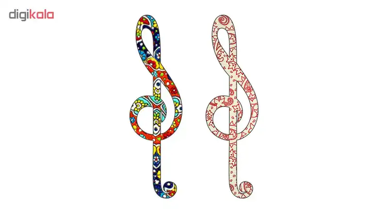 نشانگر کتاب لوکسینو مدل نت موسیقی کد FP_1 بسته 2 عددی