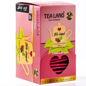 چای کیسه ای سیب و دارچین تی لند بسته 20 عددی