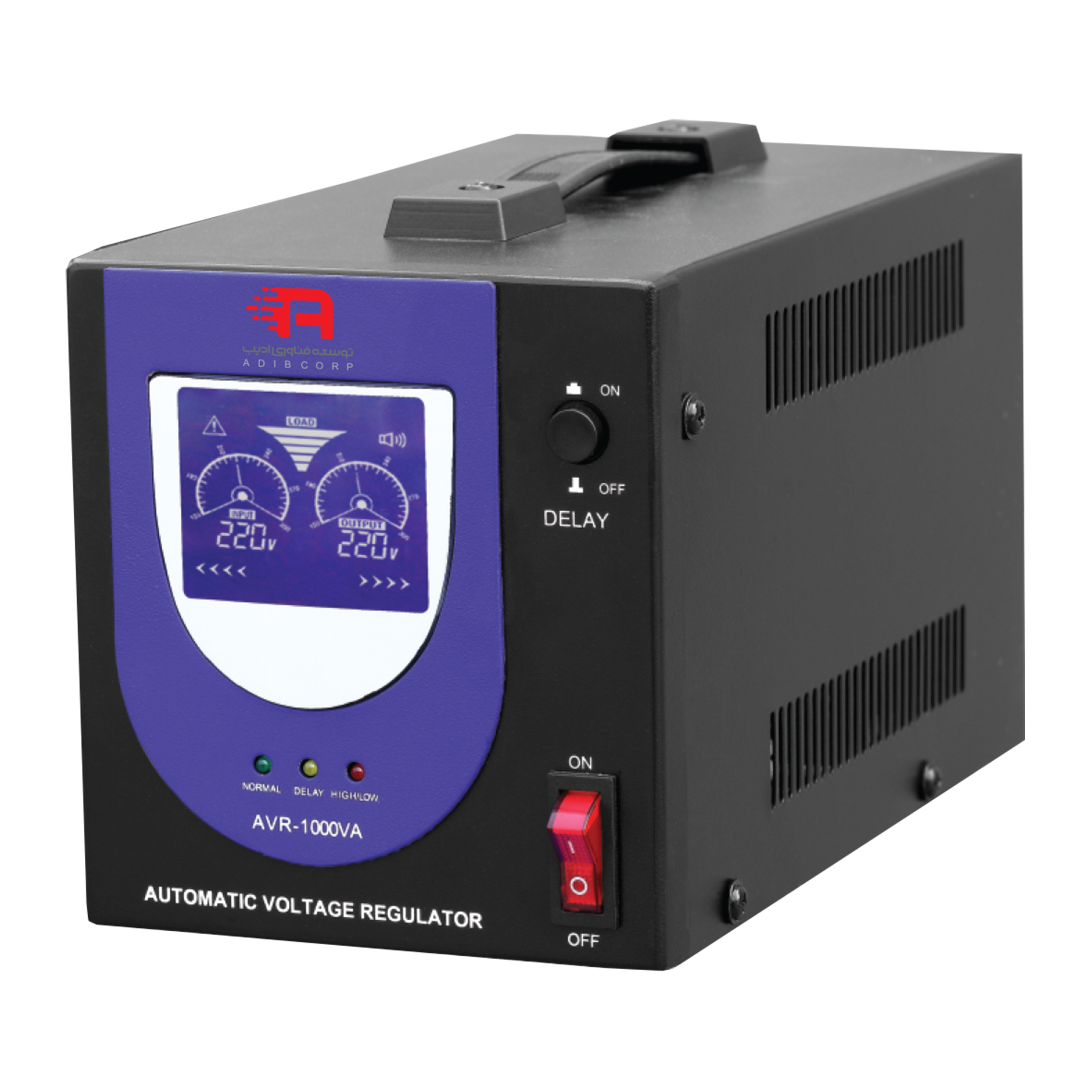 استابلایزر توسعه فناوری ادیب مدل AVR3 ظرفیت 3000 ولت آمپر