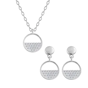 نیم ست نقره زنانه اقلیمه کد NN418