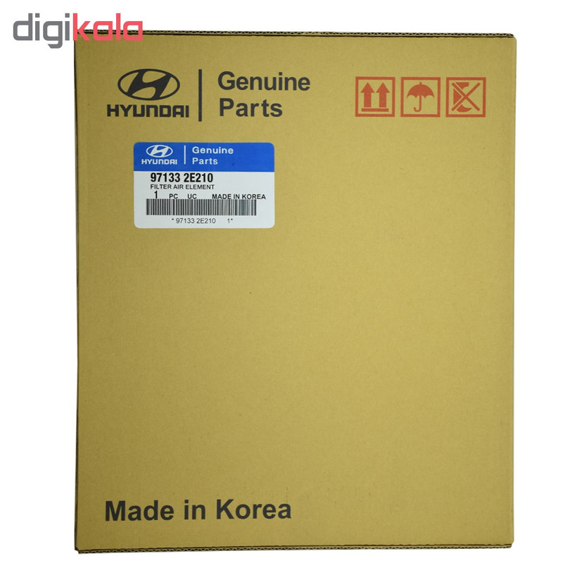 فیلتر هوا خودرو هیوندای جنیون پارتز مدل 281131R100 مناسب برای اکسنت به همراه فیلتر کابین و فیلتر روغن
