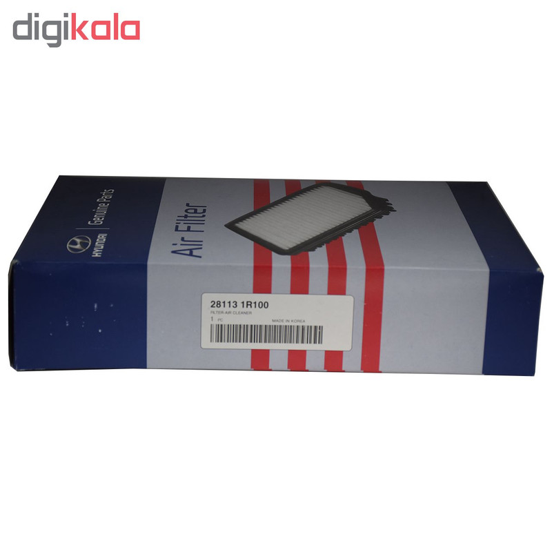 فیلتر هوا خودرو هیوندای جنیون پارتز مدل 281131R100 مناسب برای اکسنت به همراه فیلتر کابین و فیلتر روغن