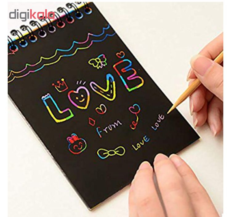 دفتر یادداشت طرح یونیکورن مدل Scratch note کد uc0769