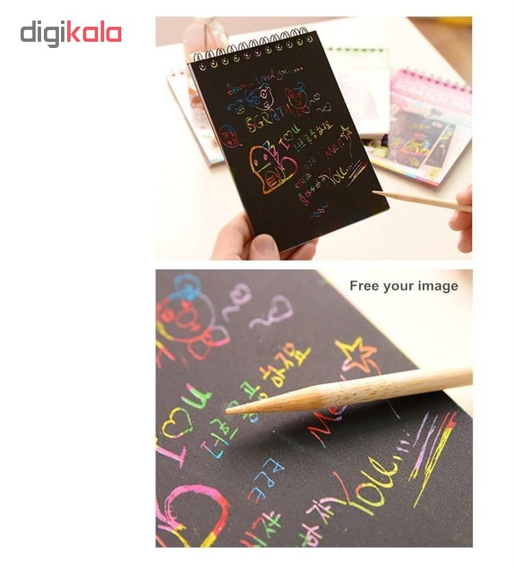 دفتر یادداشت طرح یونیکورن مدل Scratch note کد uc0769