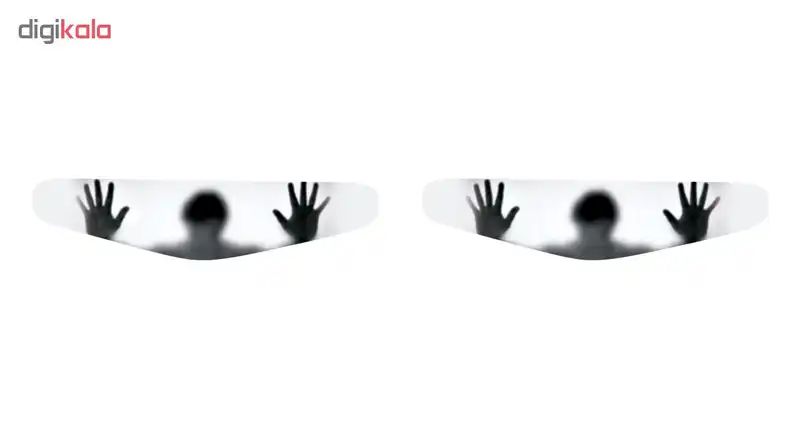 برچسب لایت بار دسته پلی استیشن 4 گراسیپا طرح روح کد G-106 بسته ۲ عددی
