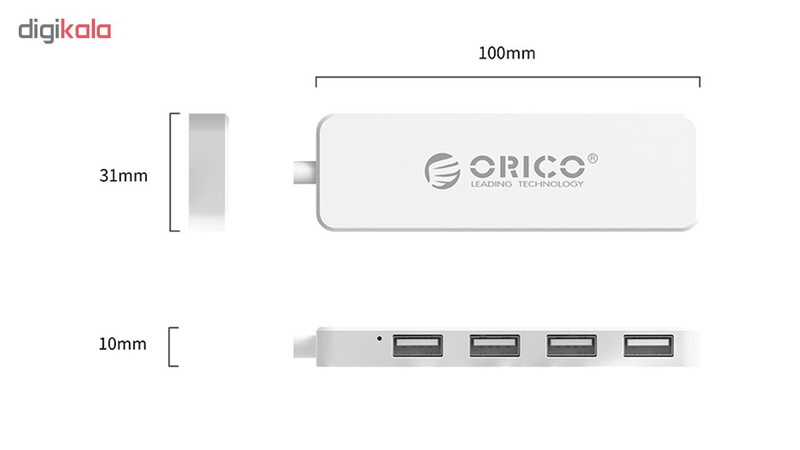 هاب USB 2.0 چهار پورت اوریکو مدل FL01 2