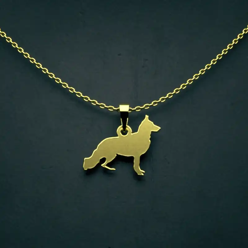 گردنبند طلا 18 عیار زنانه مدوپد مدل سگ کد J3-1-1103