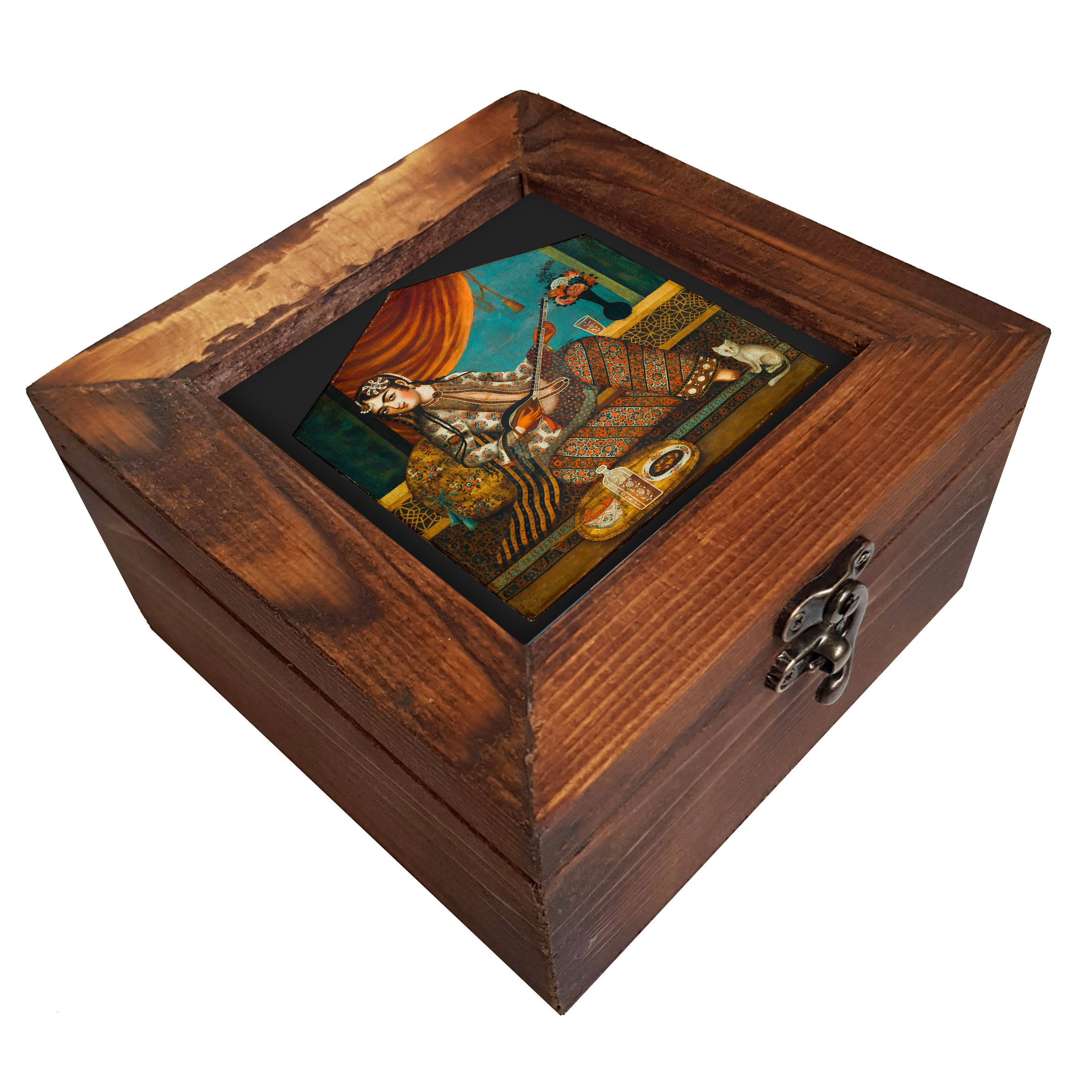 جعبه هدیه چوبی کد A07