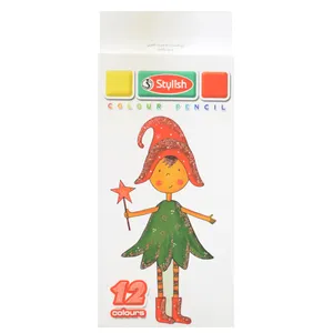 مداد رنگی 12 رنگ استایلیش مدل آدمک