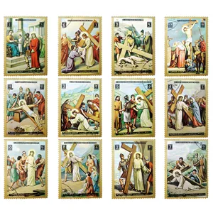 تمبر یادگاری مدل تابلو نقاشی کد 709 مجموعه 12 عددی