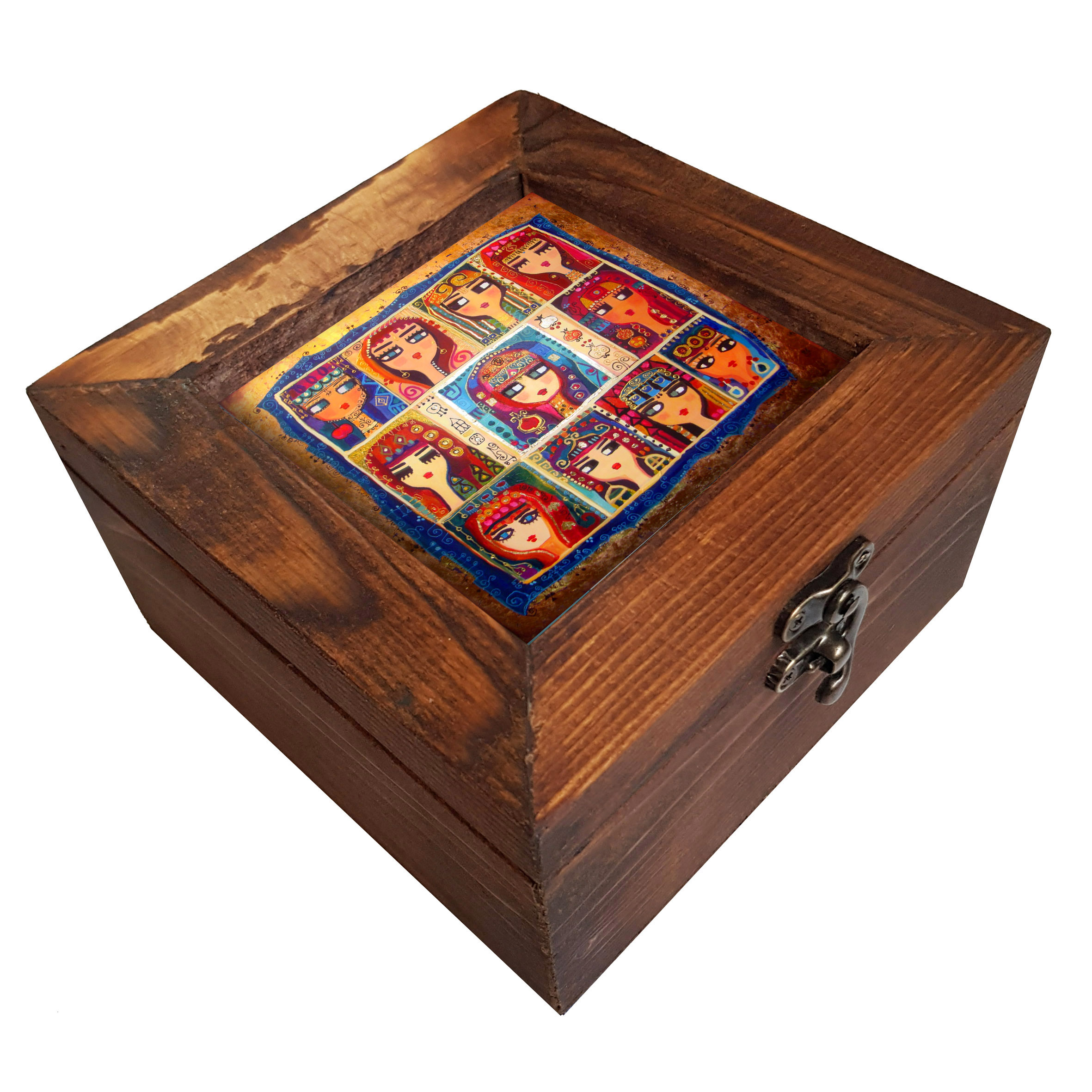 جعبه هدیه چوبی کد A09