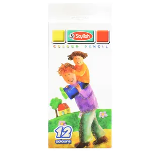 مداد رنگی 12 رنگ استایلیش مدل پدر و پسر