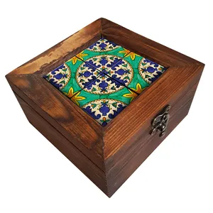 جعبه هدیه چوبی کد A48