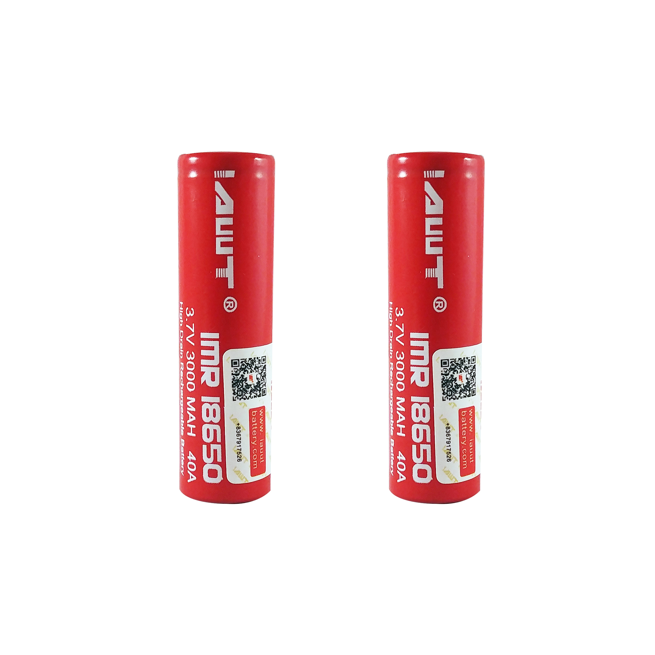 باتری لیتیوم-یون قابل شارژ ای دبلیو تی کد IMR-18650 بسته 2 عددی