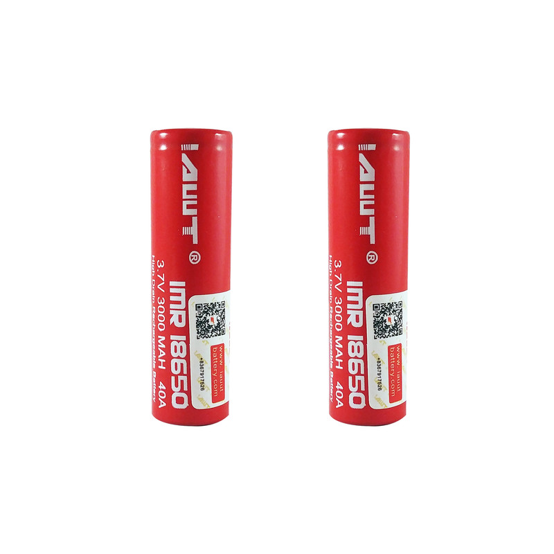 باتری لیتیوم-یون قابل شارژ ای دبلیو تی کد IMR-18650 بسته 2 عددی