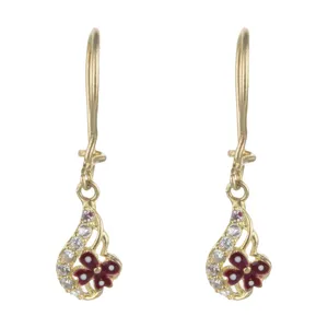 گوشواره طلا 18 عیار زنانه کانیار گالری کد 1515