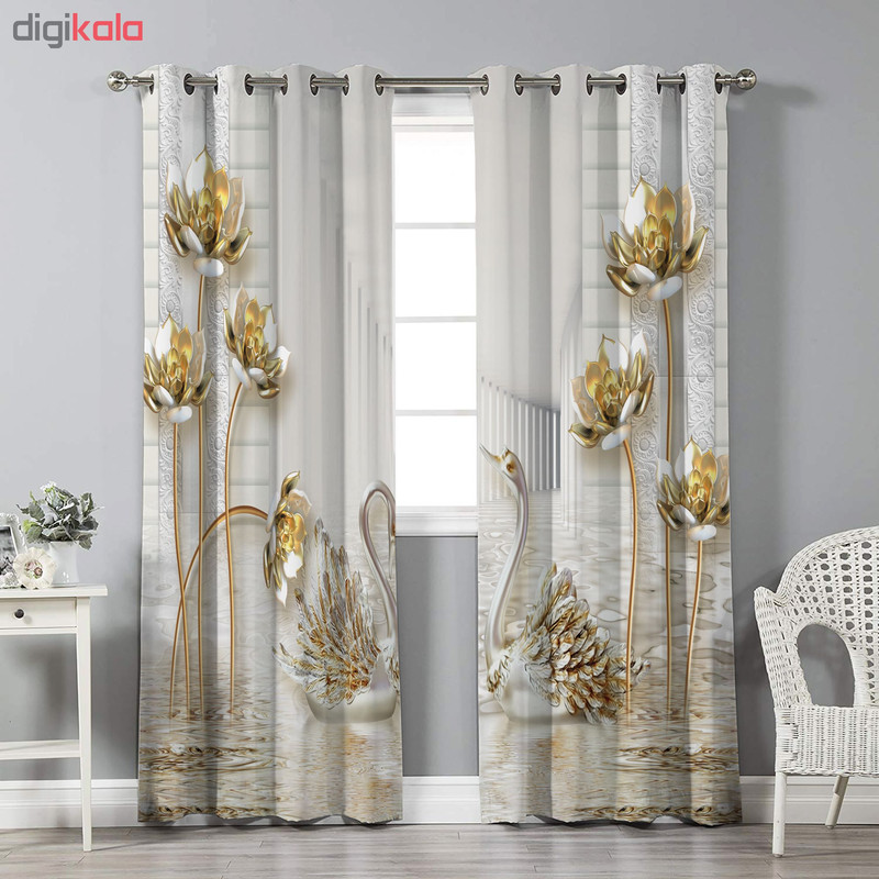 پرده نیروانا مدل pm1821 سایز 280 × 140 سانتی متر