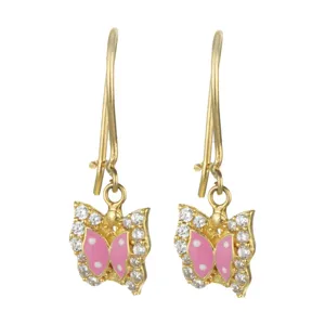 گوشواره طلا 18 عیار زنانه کانیار گالری کد 1519