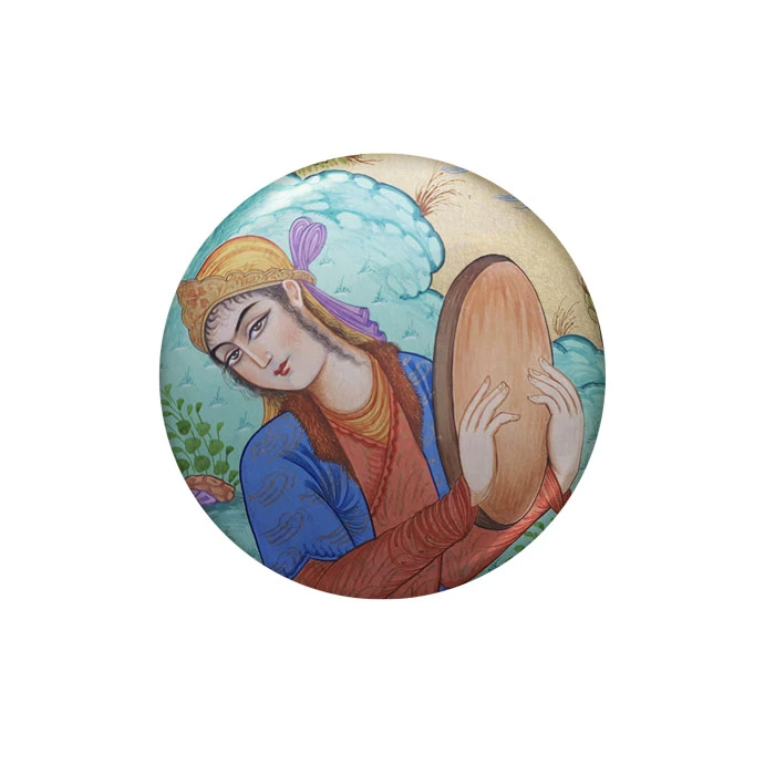 پیکسل طرح بانو و دف کد 10057