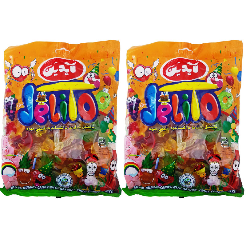 پاستیل حیوانات میوه ای آیدین مقدار 1 کیلوگرم بسته 2 عددی