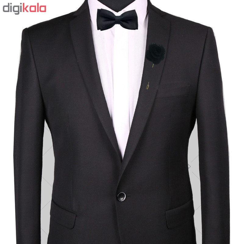 ست پاپیون و گل کت مردانه هکس ایران مدل PSGK BK