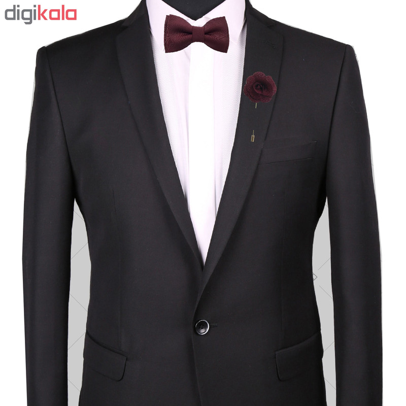 ست پاپیون و گل کت مردانه هکس ایران مدل PSGK ZR