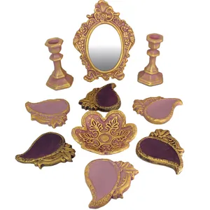 مجموعه ظروف هفت سین 10 پارچه طرح بته جقه کد 02-20