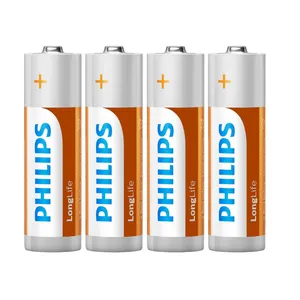باتری نیم قلمی فیلیپس مدل Long Life بسته 4 عددی