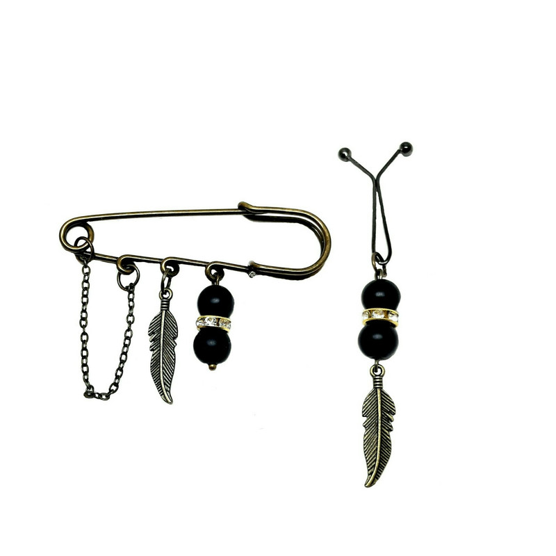 ست سنجاق سینه و گیره روسری مدل دلبر کد 01 ست سنجاق سینه و گیره روسری مدل دلبر کد 01