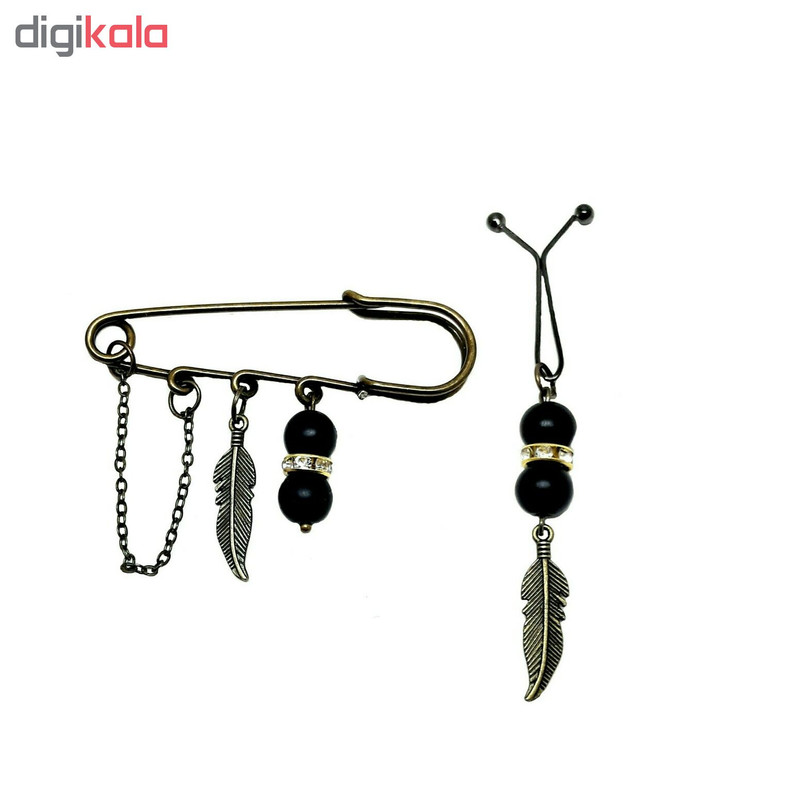 ست سنجاق سینه و گیره روسری مدل دلبر کد 01 ست سنجاق سینه و گیره روسری مدل دلبر کد 01