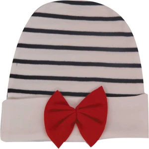 کلاه نوزادی نیلی مدل Red Bow