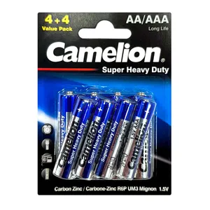 باتری قلمی و نیم قلمی کملیون مدل Super Heavy Duty بسته 96 عددی