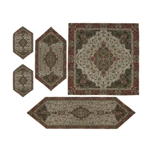 ست 5 تکه رومیزی ترمه کد 4