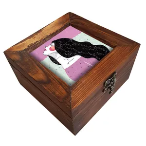 جعبه هدیه چوبی کد A52