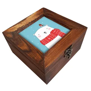 جعبه هدیه چوبی کد A68