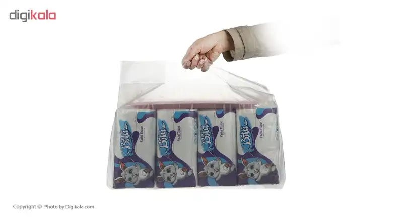 دستمال کاغذی 250 برگ بیتا بسته 8 عددی