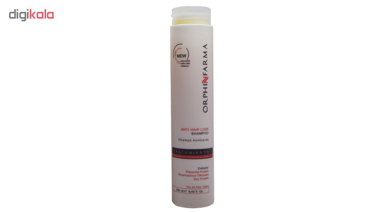شامپو مو اورفین فارما مدل Anti hair loss حجم 250 میلی لیتر