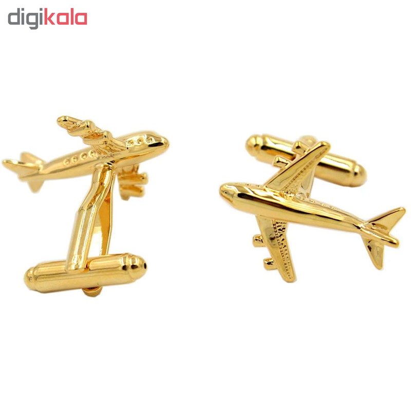 دکمه سردست مردانه زرکات طرح هواپیما دکمه سردست مردانه زرکات طرح هواپیما