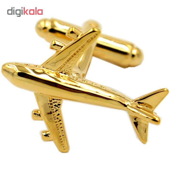 دکمه سردست مردانه زرکات طرح هواپیما دکمه سردست مردانه زرکات طرح هواپیما