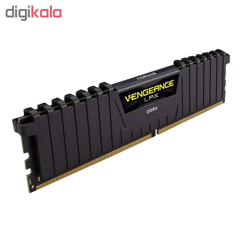 رم دسکتاپ کورسیر مدل Vengeance LPX DDR4 دو کاناله 32 گیگابایت 3200 مگاهرتز CL16 با هیتسینک آلومینیومی و پشتیبانی از XMP 2.0 برای اورکلاکینگ پایدار و خنک‌کنندگی بهینه