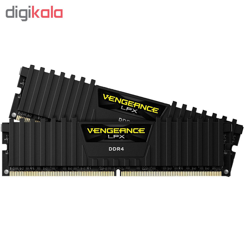 رم دسکتاپ DDR4 دو کاناله 3200 مگاهرتز CL16 کورسیر مدل Vengeance LPX ظرفیت 16 گیگابایت